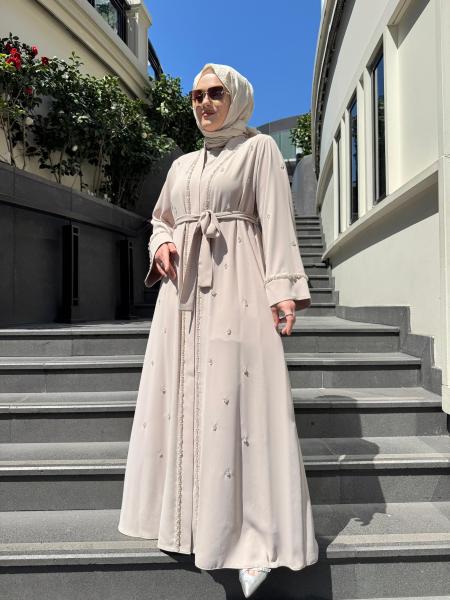 ETRUCCI 6278 ÖN PATI TAŞ İŞLEME DETAYLI ABAYA BEJ