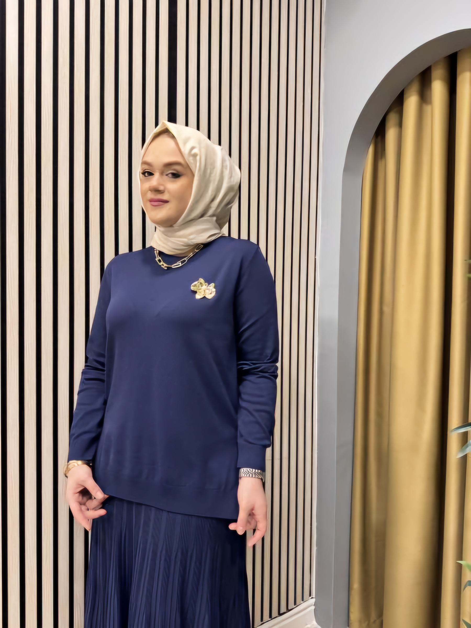 MISSEMRAMISS 1114 ELEGANTE TRİKO TAKIM LACİVERT