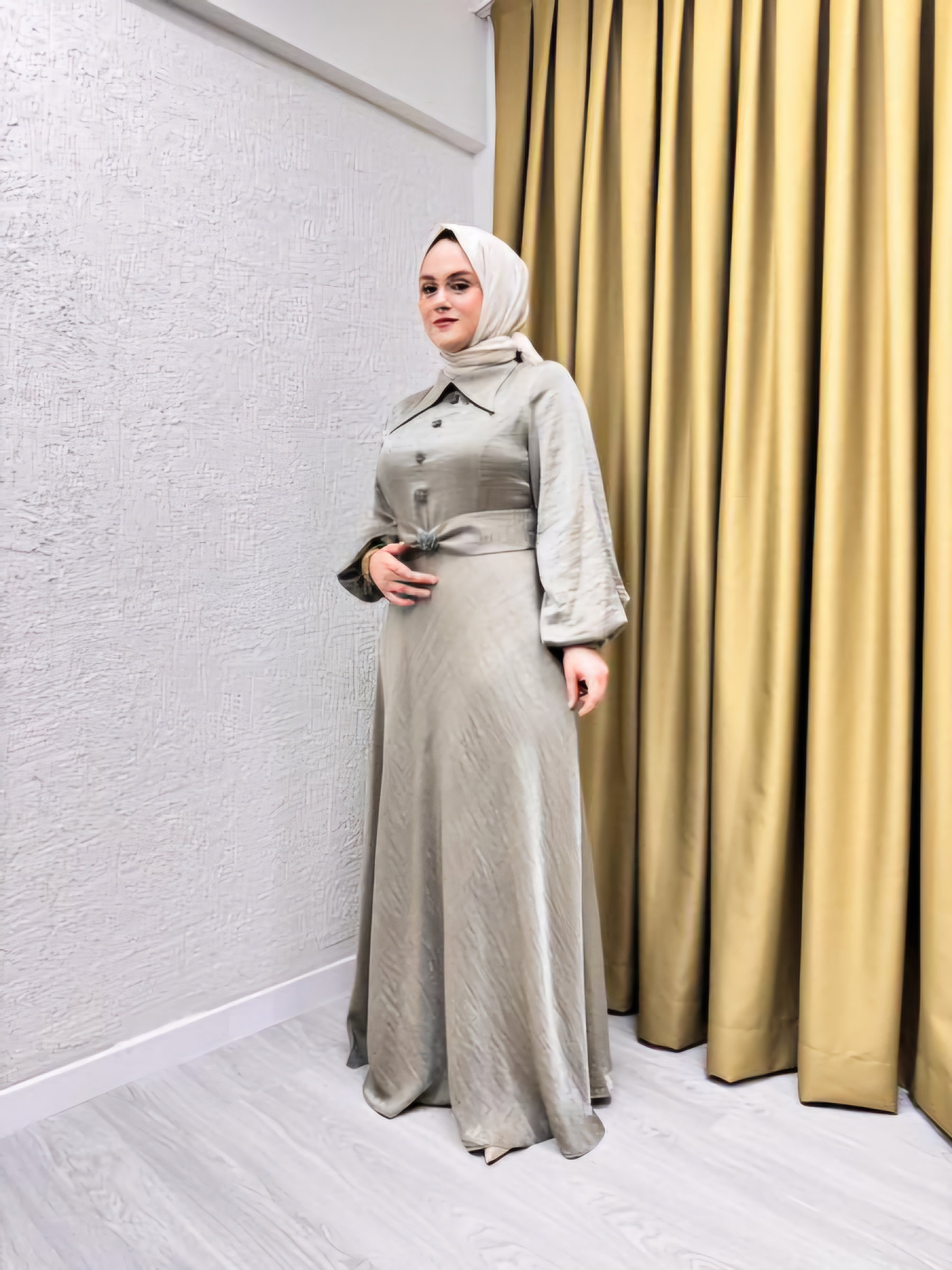 GAZELLA 44140 ABİYE ELBİSE YEŞİL