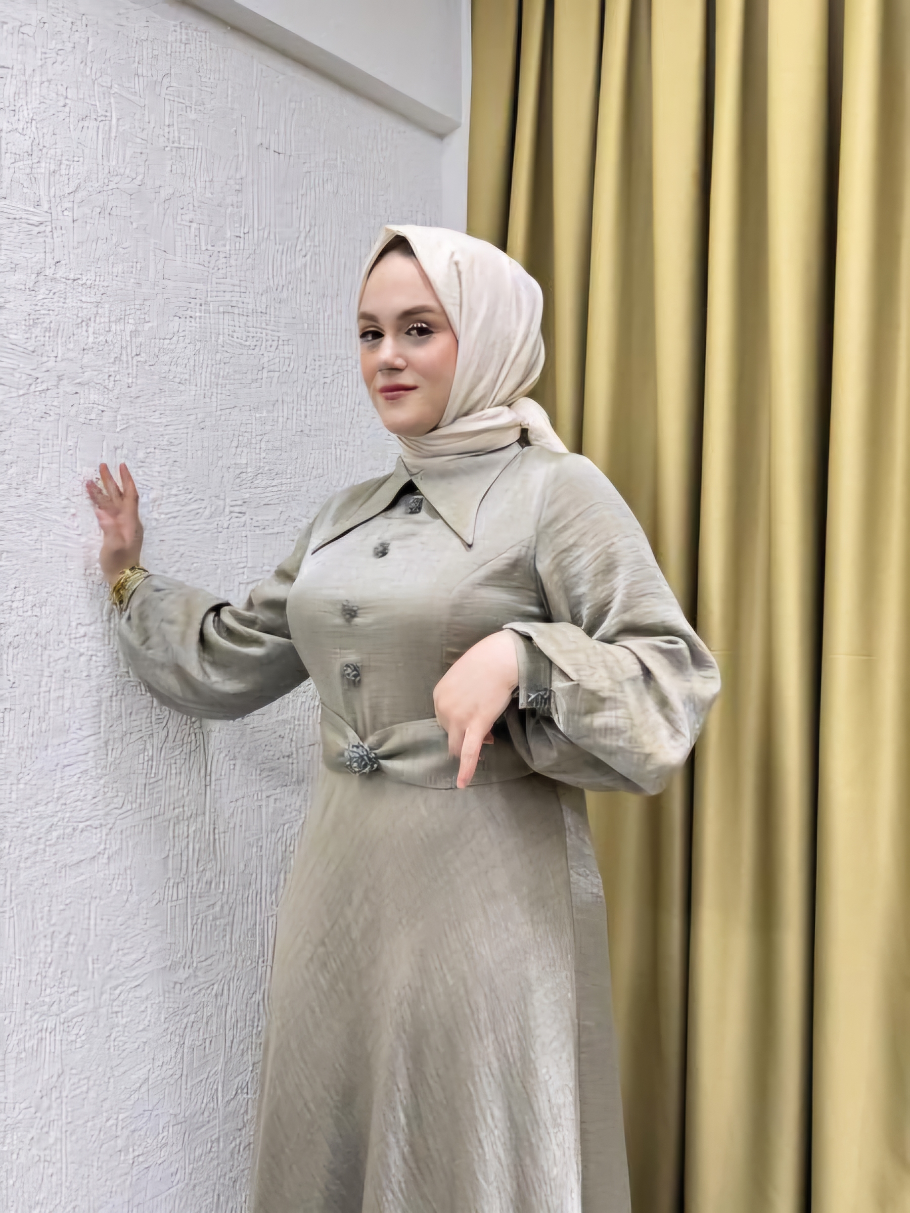 GAZELLA 44140 ABİYE ELBİSE YEŞİL