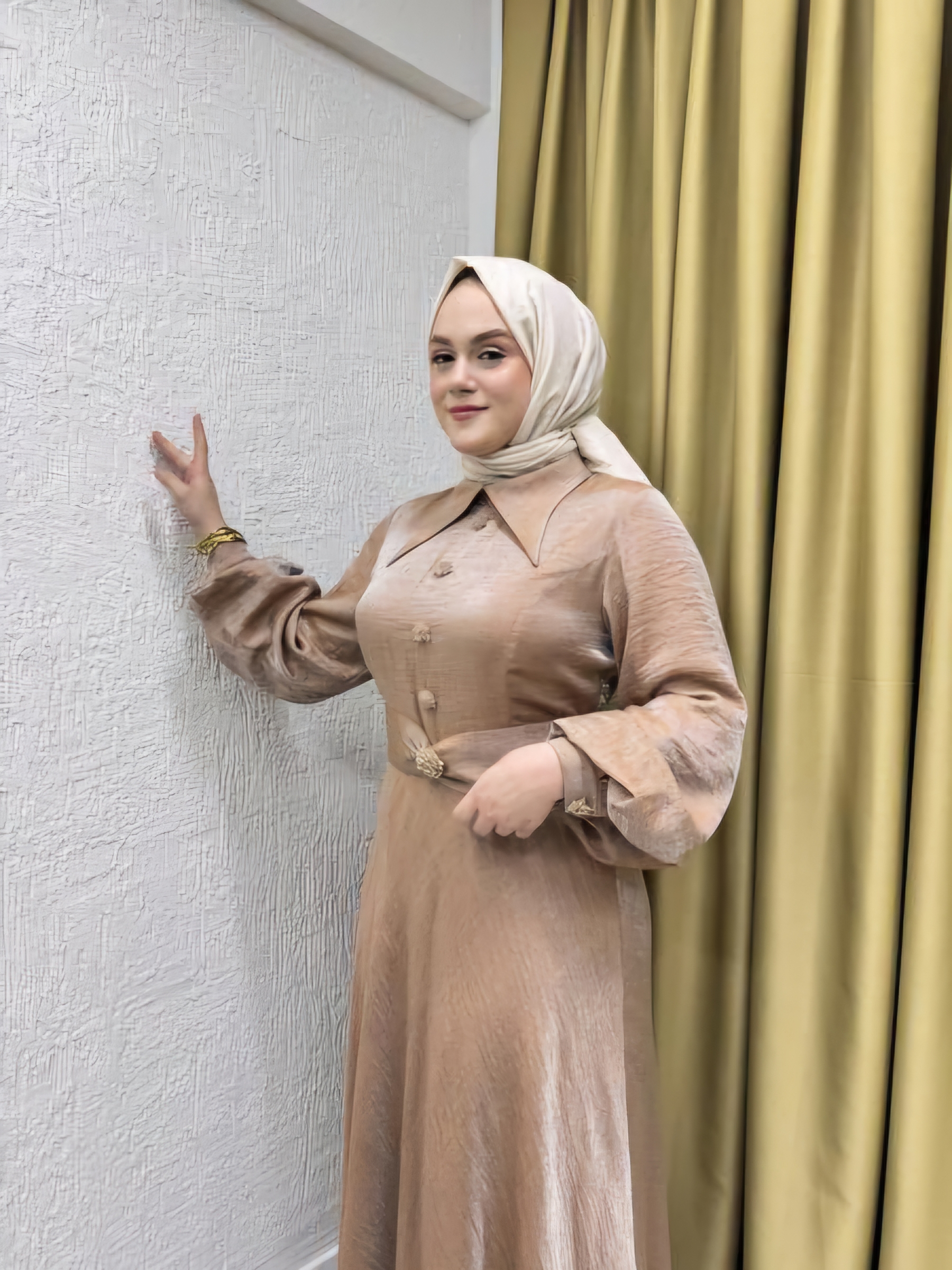 GAZELLA 44140 ABİYE ELBİSE BRONZ
