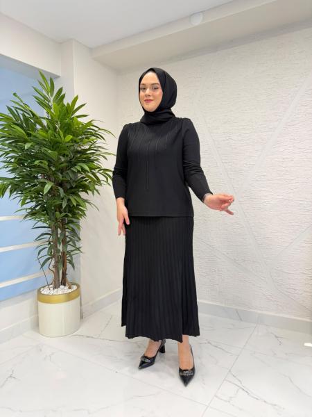 MİSSA RAYON BRİT BLUZ SİYAH
