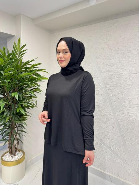 MİSSA ROYAL ÖRME ŞERİT TAKIM SİYAH