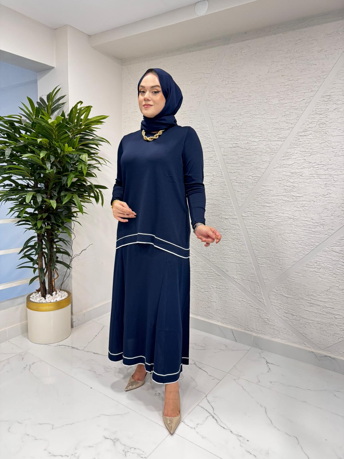 MİSSA VALE TRİKO ETEKLİ TAKIM LACİVERT